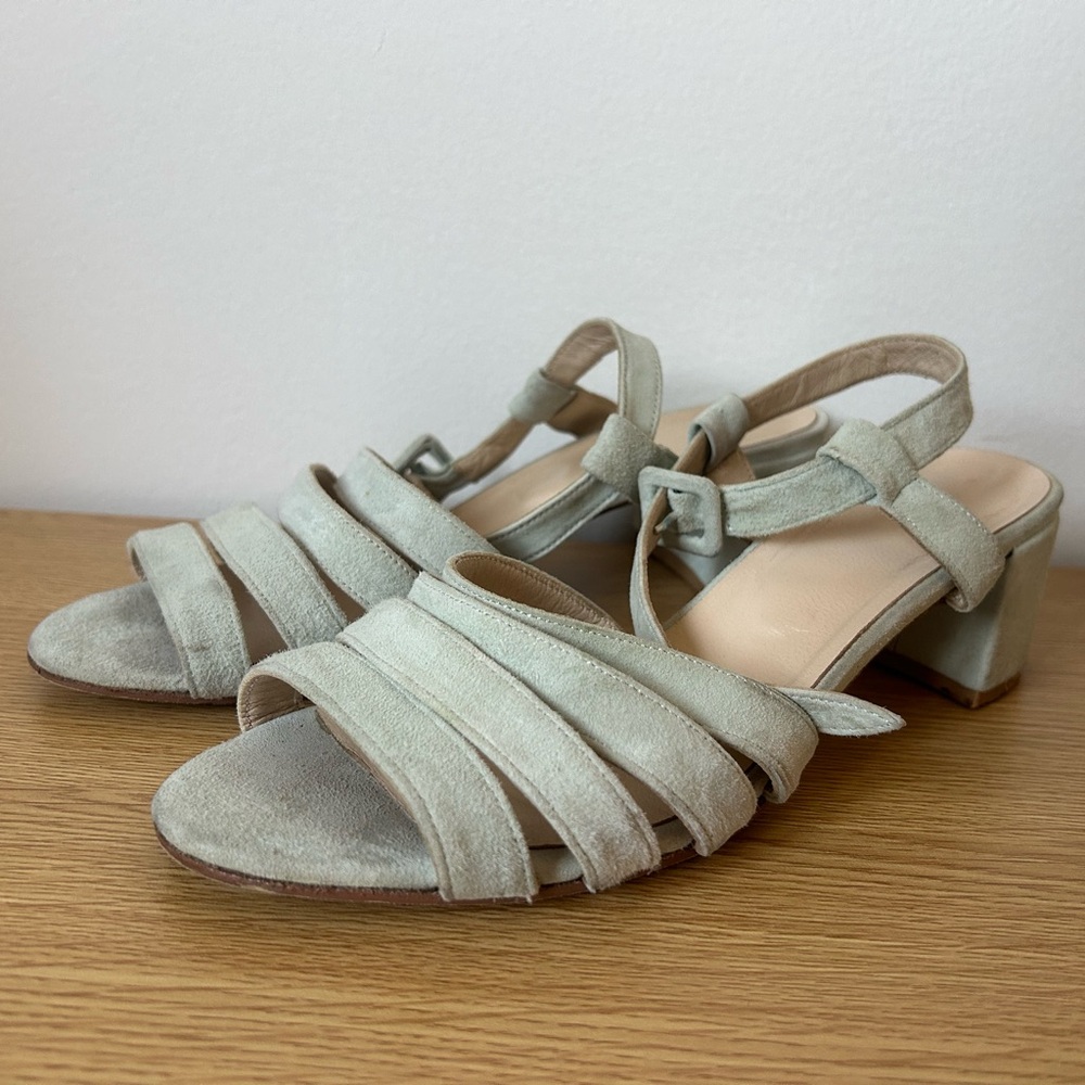 Maryam Nassir Zadeh suede sling-back heels. In good, gently used condition